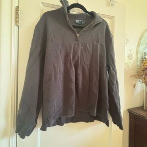 Polo Gray Half-Zip Sweater